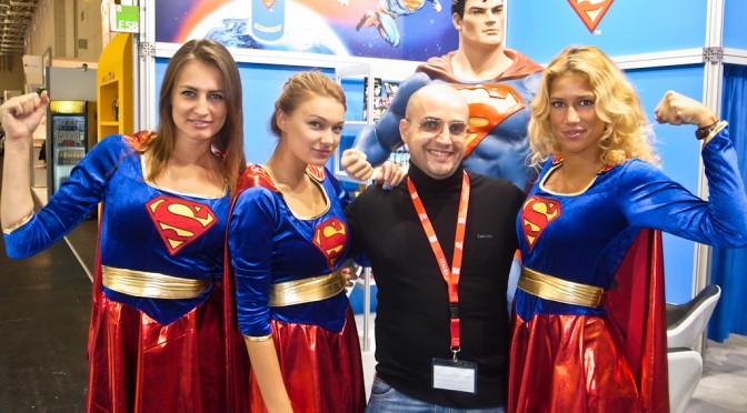 Me with Superman's girlfriends in Cologne