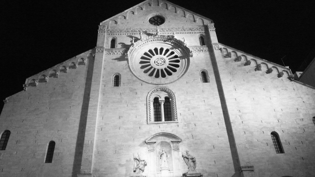 Cathedral of St. Sabino in Bari last night