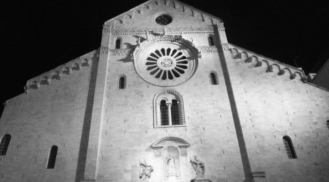Cathedral of St. Sabino in Bari last night