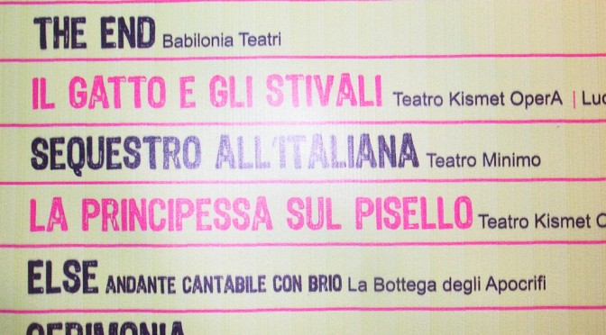 The Princess and the Pea at the KISMET Theatre in Bari