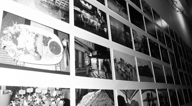 Detail of the wall for my show "ASIA - SO FAR SO FARST"