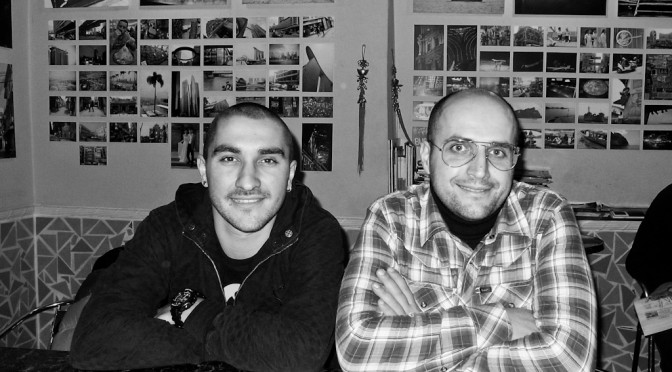 Me and Luca for my show in Caffetteria Fenaroli