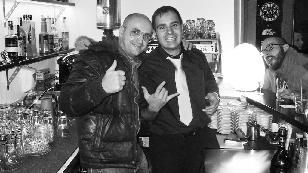 Me and Paolo Micolucci for the inauguration of the PURA VIDA Pub