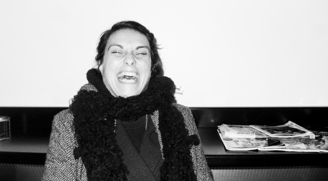 Rita laughing at Pura Vida last night