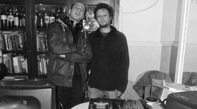 Peko and Dj Vitellozzo at the Caffetteria Fenaroli last night