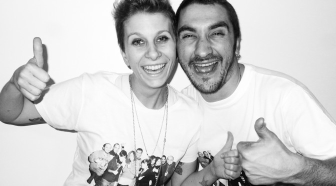 Friends of Valeria and Luca printed on their t-shirts