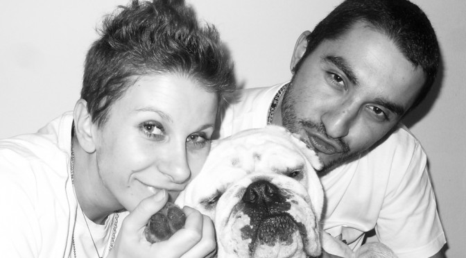 Valeria and Luca whit Oscar leave Italy