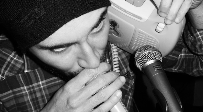 Alessandro Cicchitti and his toy at Birreria la Porta las night