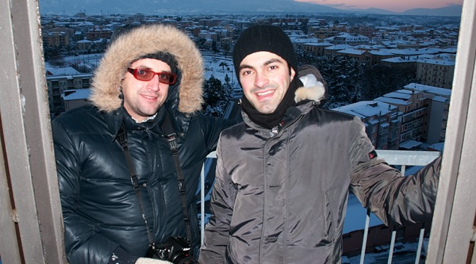 Me and Mirko on the steeple of St. Anthony