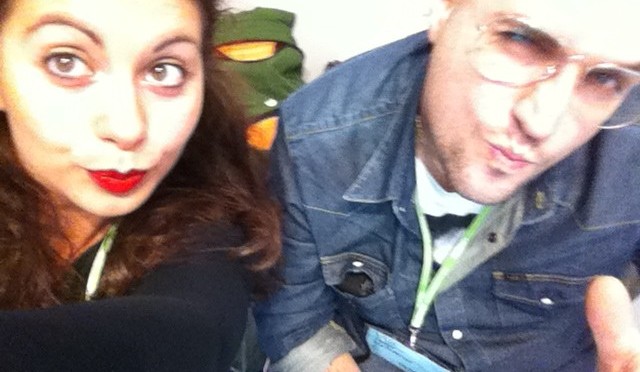 Me and Raffaella Tenaglia at the MEDIMEX in Bari